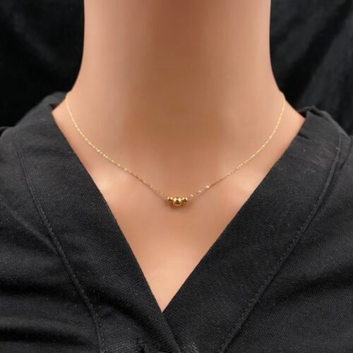 عقد ذهب عيار 18 الوزن 0.80 جرام