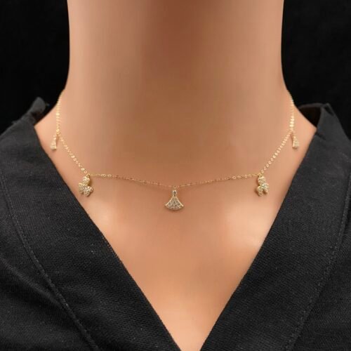 عقد شوكر ذهب عيار 18 الوزن 1.18 جرام