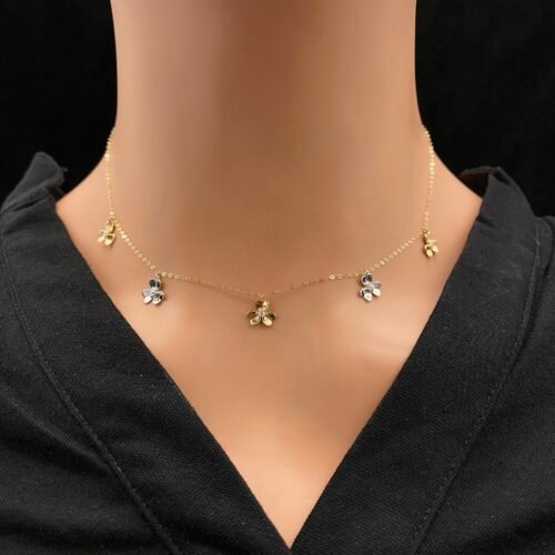 عقد شوكر ذهب عيار 18 الوزن 1.47 جرام