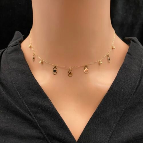 عقد شوكر ذهب عيار 18 الوزن 1.06