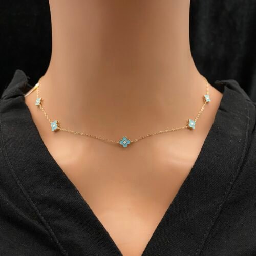 عقد شوكر ذهب عيار 18 الوزن 2.32 جرام