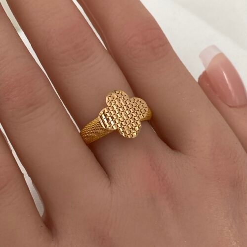 خاتم ذهب عيار 21 الوزن 1.77 جرام