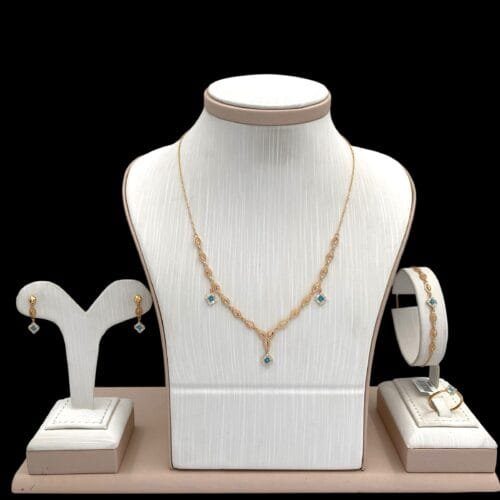 طقم ذهب عيار 21 الوزن 8.44 جرام