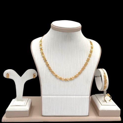 طقم ذهب عيار 21 الوزن 14.66 جرام