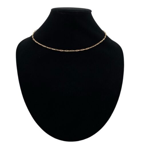 عقد ذهب عيار 18 لإطلالة أنيقة الوزن 2.57 جرام