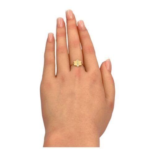 خاتم ذهب عيار 18 الوزن 1.05 جرام