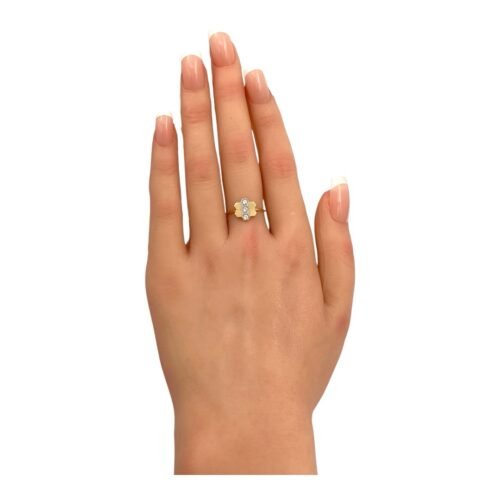 خاتم ذهب عيار 18 الوزن 1.09 جرام