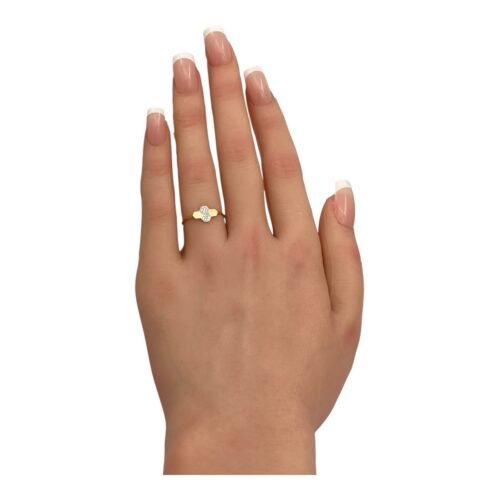 خاتم ذهب عيار 18 الوزن 0.70 جرام