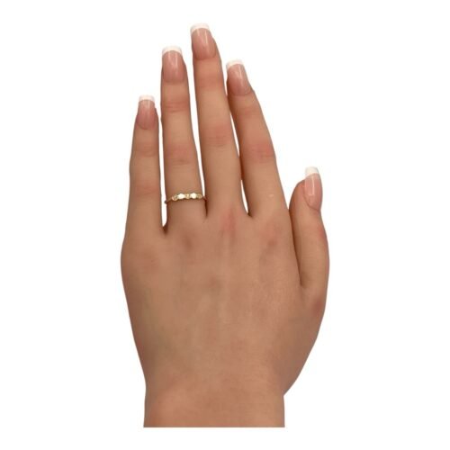 خاتم ذهب عيار 18 الوزن 0.80 جرام