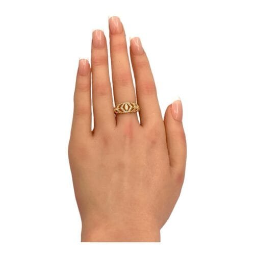 خاتم ذهب عيار 21 الوزن 2.50 جرام