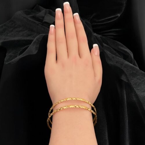 غويشة ذهب عيار 21 الوزن 6.01 جرام