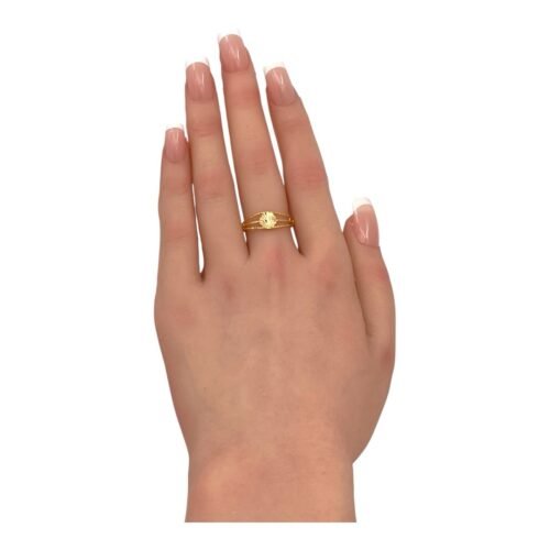 خاتم ذهب عيار 21 الوزن 1.18 جرام