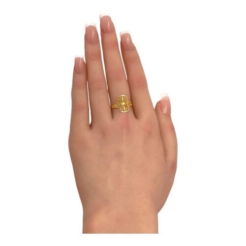 خاتم ذهب عيار 21 الوزن 1.10 جرام