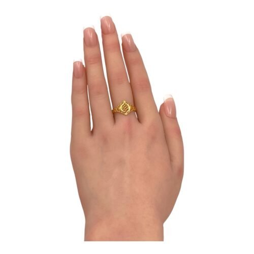 خاتم ذهب عيار 21 الوزن 1.19 جرام