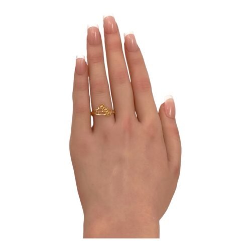 خاتم ذهب عيار 21 الوزن 0.86 جرام