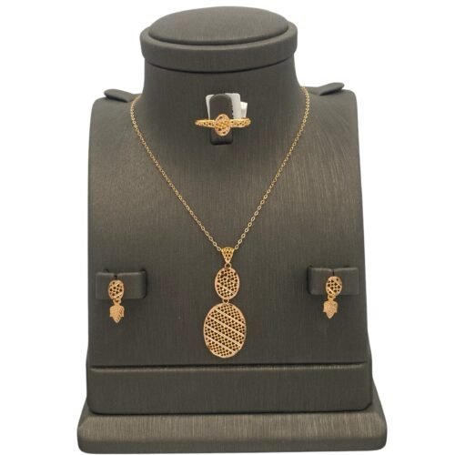 نصف طقم ذهب عيار 21 الوزن 4.08 جرام