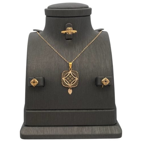 نصف طقم ذهب عيار 21 الوزن 3.59 جرام