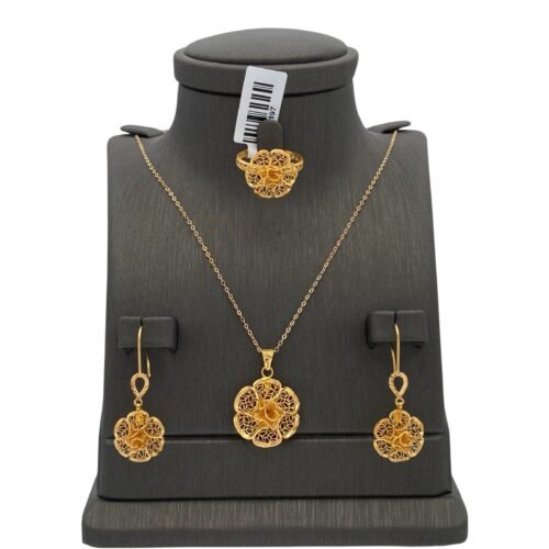 نصف طقم ذهب عيار 21 الوزن 9.28 جرام