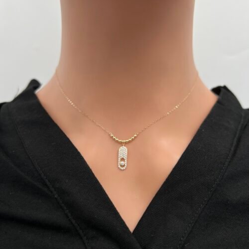 عقد ذهب عيار 18 الوزن 0.83 جرام