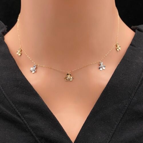 عقد شوكر ذهب عيار 18 الوزن 1.51 جرام