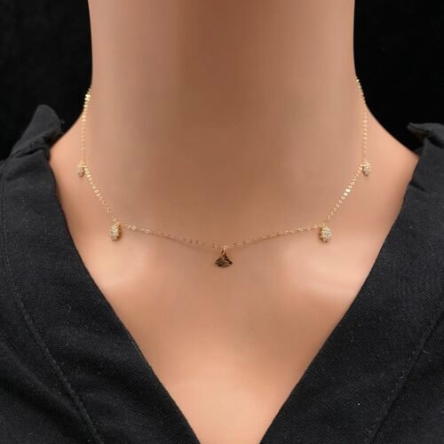 عقد شوكر ذهب عيار 18 الوزن 0.85 جرام