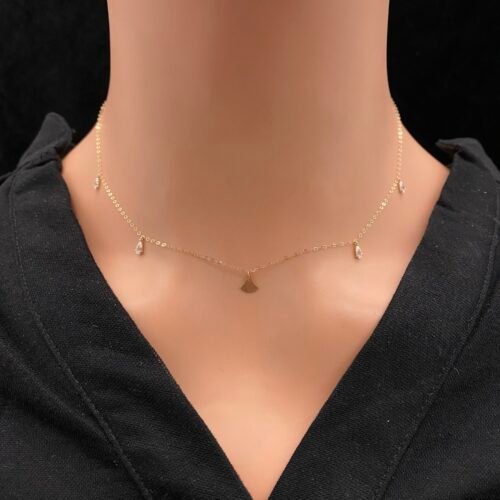 عقد شوكر ذهب عيار 18 الوزن 0.60 جرام