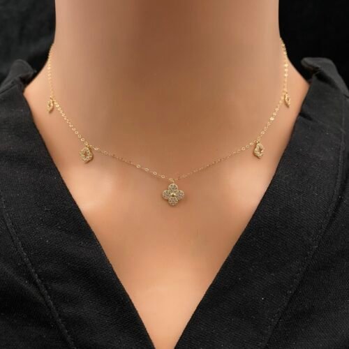 عقد شوكر ذهب عيار 18 الوزن 0.99 جرام