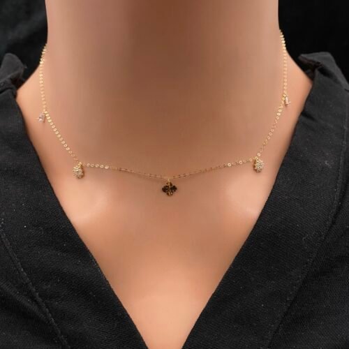 عقد شوكر ذهب عيار 18 الوزن 0.72