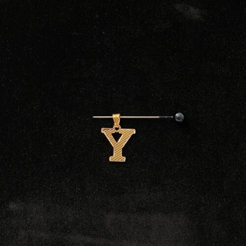 حرف ذهب عيار 18 حرف Y بوزن 0.18 جرام | قمة زاوية الشفاء للذهب والمجوهرات