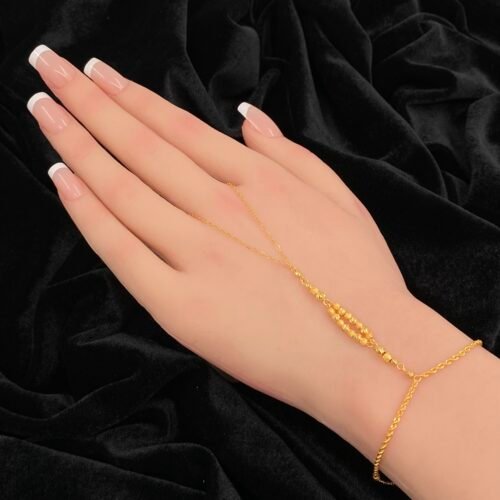 كف ذهب عيار 21 وزن 3.3 جرام تصميم عصري راقي يناسب جميع الأذواق والمناسبات من معارض قمة زاوية الشفاء للذهب والمجوهرات بالرياض