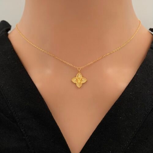 عقد ذهب عيار 21 الوزن 1.88 جرام