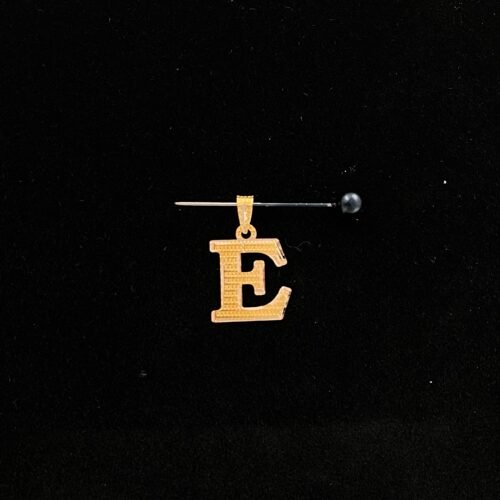 حرف E ذهب عيار 21 وزن 0.27 جرام | قمة زاوية الشفاء للذهب والمجوهرات في الرياض
