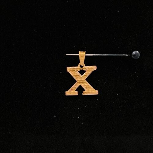 حرف X ذهب عيار 21 وزن 0.26 جرام | قمة زاوية الشفاء للذهب والمجوهرات في الرياض