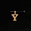 حرف Y ذهب عيار 21 وزن 0.23 جرام | قمة زاوية الشفاء للذهب والمجوهرات في الرياض