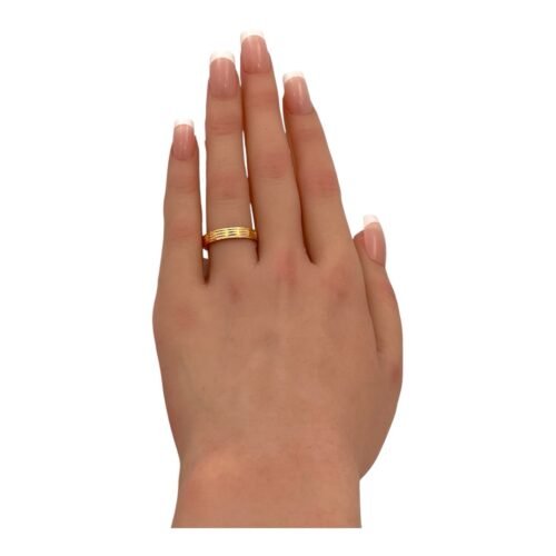 دبله ذهب عيار 21 الوزن 1.54 جرام