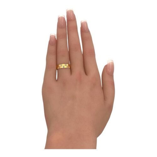 دبله ذهب عيار 21 الوزن 1.74 جرام