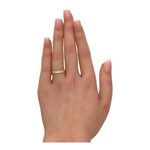 دبله ذهب عيار 21 الوزن 1.38 جرام