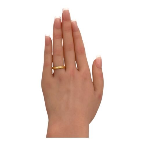 دبله ذهب عيار 21 الوزن 1.23 جرام