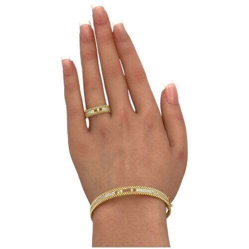 إسوارة وخاتم عيار 21 الوزن 10.05 جرام