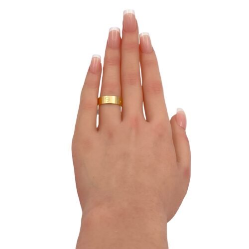 دبله ذهب عيار 18 الوزن 3.83 جرام