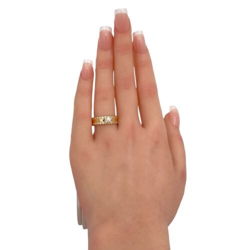 دبله ذهب عيار 18 الوزن 3.69 جرام