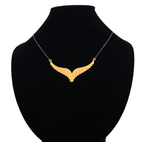 عقد جناح الصقر ذهب عيار 21 الوزن 2.35 جرام