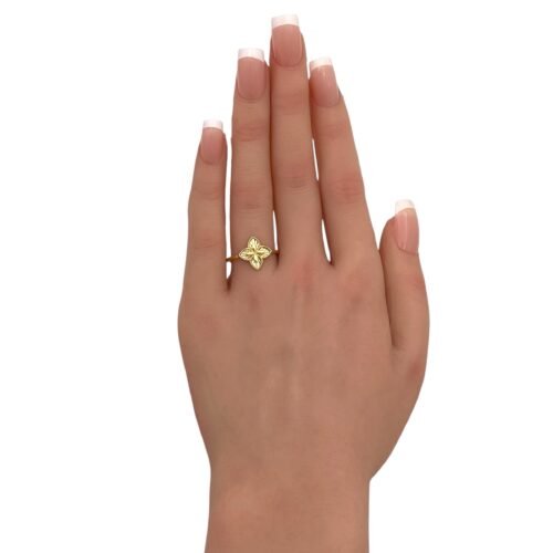 خاتم ذهب عيار 18 الوزن 1.89 جرام