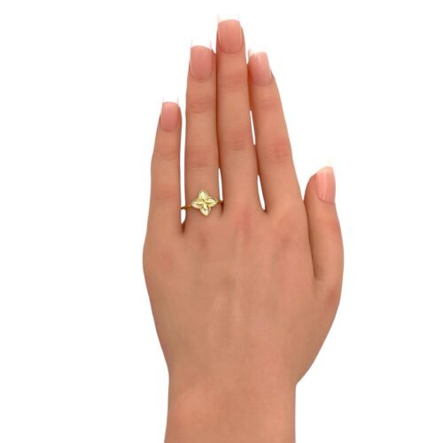 خاتم ذهب عيار 18 الوزن 1.93 جرام