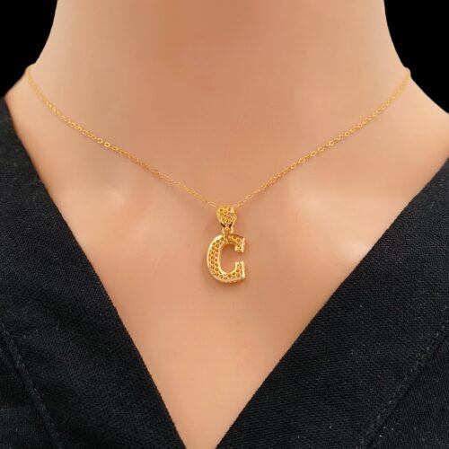 حرف C ذهب عيار 21 الوزن 1.32 جرام