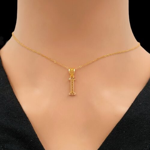 حرف I ذهب عيار 21 الوزن 1.08 جرام