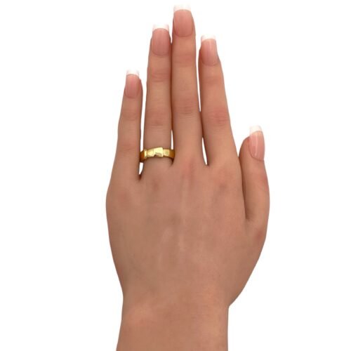 خاتم ذهب عيار 18 الوزن 1.82 جرام