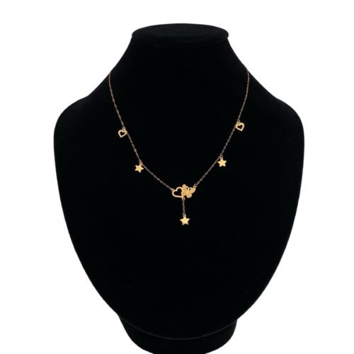 عقد فراشه ذهب عيار 21 الوزن 0.9 جرام