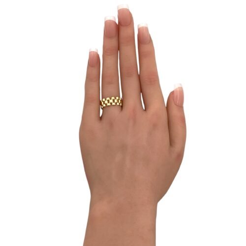 خاتم ذهب عيار 18 الوزن 2.26 جرام