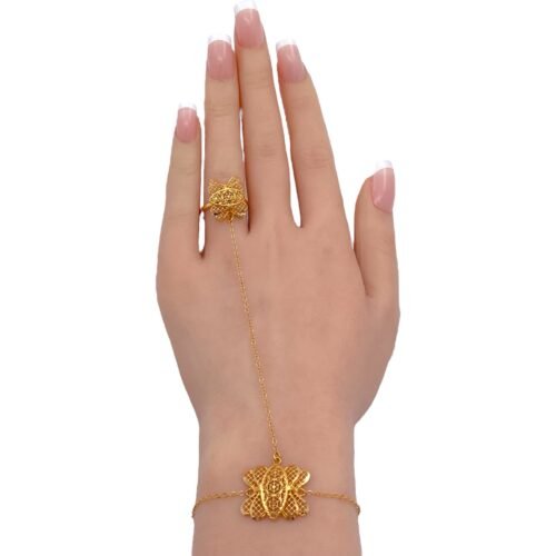 كف ذهب عيار 21 الوزن 4.35 جرام